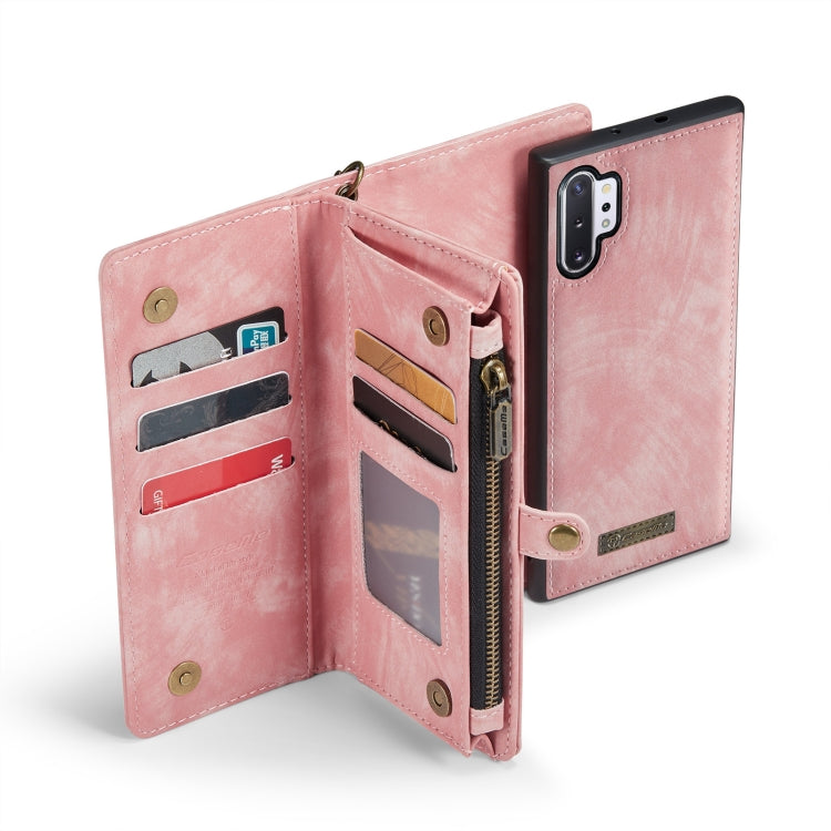 For Samsung Galaxy Note10+ CaseMe-008 Detachable Multifunctional Flip Leather Phone Case(Pink) - free shipping - PMC Jewellery - Order now!