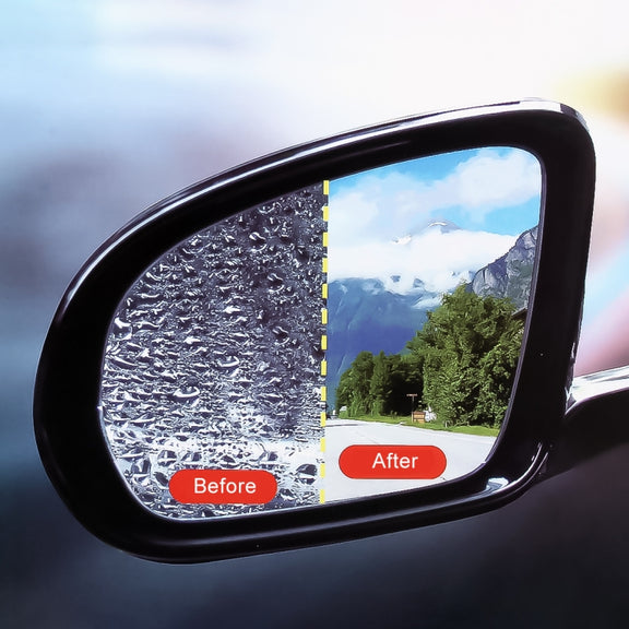 For Peugeot 407 Car PET Rearview Mirror Protective Window Clear Anti-fog Water-resistant Rain Shield Film
