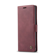 CaseMe-013 Multifunctional Horizontal Flip Leather Case with Card Slot & Holder & Wallet for Galaxy Note 10+(Wine)