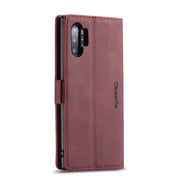 CaseMe-013 Multifunctional Horizontal Flip Leather Case with Card Slot & Holder & Wallet for Galaxy Note 10+(Wine)