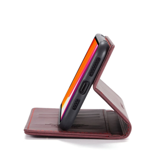 CaseMe-013 Multifunctional Horizontal Flip Leather Case with Card Slot & Holder & Wallet for iPhone 11 Pro(Wine)