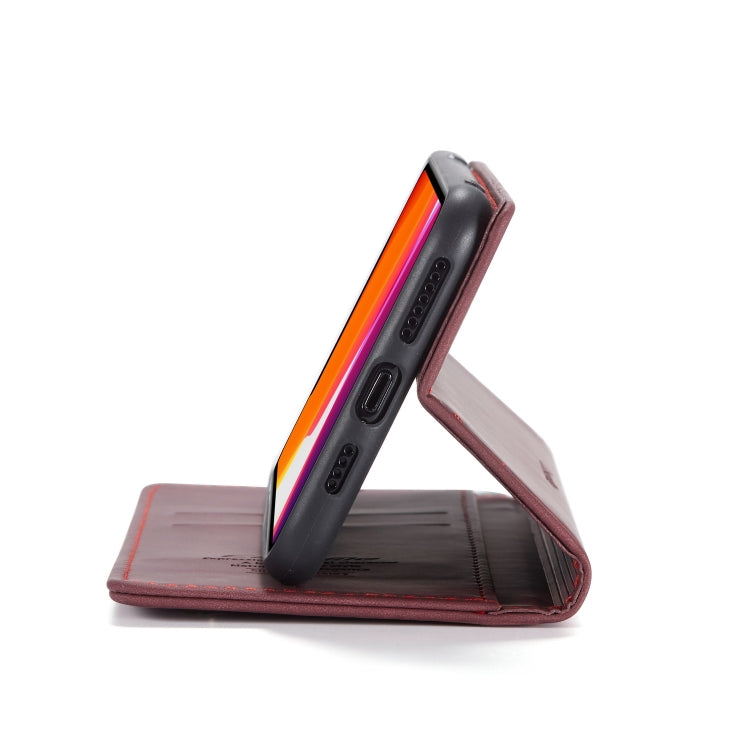 CaseMe-013 Multifunctional Horizontal Flip Leather Case with Card Slot & Holder & Wallet for iPhone 11 Pro(Wine)