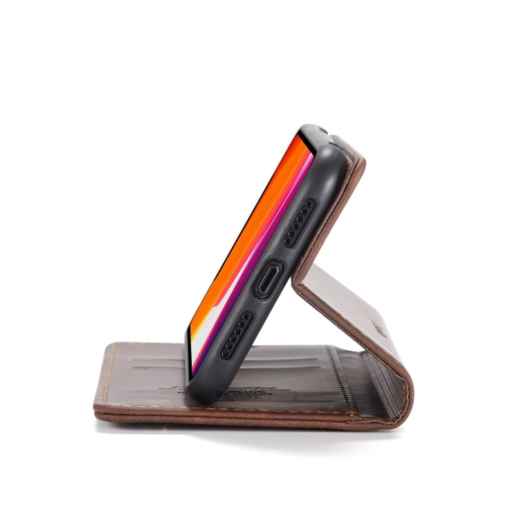 CaseMe-013 Multifunctional Horizontal Flip Leather Case with Card Slot & Holder & Wallet for iPhone 11(coffee) - free shipping - PMC Jewellery - Order now!