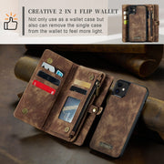 For iPhone 11 CaseMe-008 Detachable Multifunctional Horizontal Flip Leather Case with Card Slot & Holder & Zipper Wallet & Photo Frame (Brown)