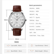 SKMEI 9058 Multifunctional Outdoor Fashion Water-resistant Silver Shell Quartz Wrist Watch (Women Style Black Face Black Strap)