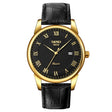 SKMEI 9058 Multifunctional Outdoor Fashion Waterproof Gold Shell Quartz Wrist Watch(Men Style Black Face Black Strap) - free shipping - PMC TechLife - Order now!