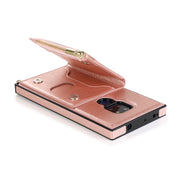 For Huawei Mate 20 Square Zipper Wallet Bag TPU+PU Back Cover Case with Holder & Card Slots & Wallet & Cross-body Strap(Rose Gold)