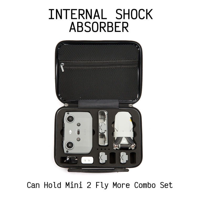 ls-S004 Portable Water-resistant Drone Handbag Storage Bag for DJI Mavic Mini 2(Silver + Black Liner)