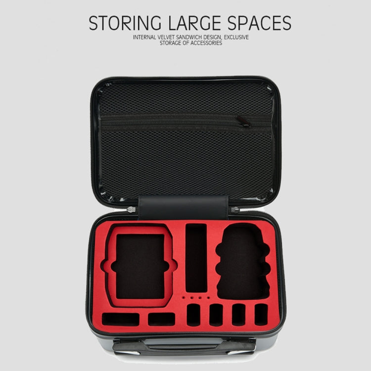 ls-S004 Portable Water-resistant Drone Handbag Storage Bag for DJI Mavic Mini 2(Black + Black Liner)
