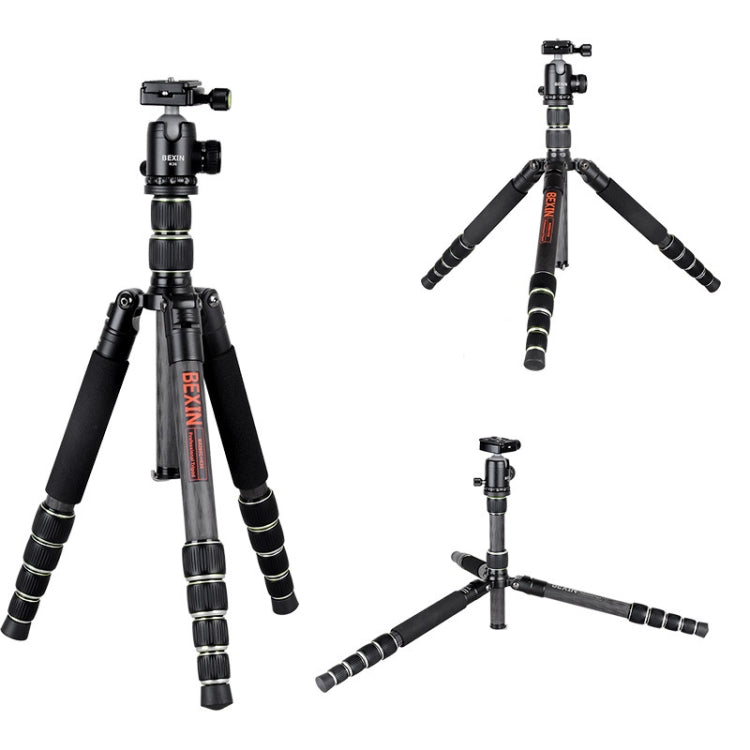 BEXIN BX285C K36 Portable Carbon Fiber Tripod for Dslr Digital DV Camcorder - free shipping - PMC Jewellery - Order now!
