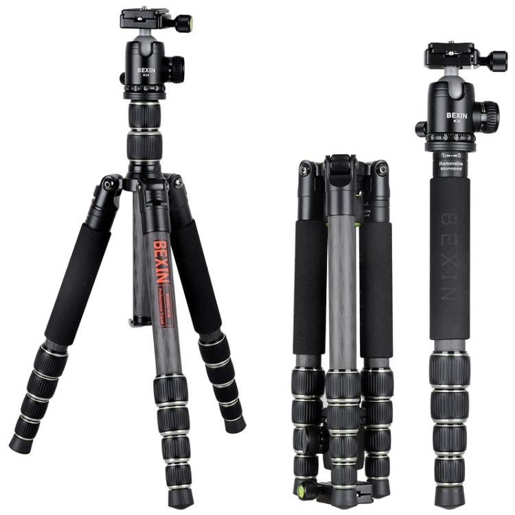 BEXIN BX285C K36 Portable Carbon Fiber Tripod for Dslr Digital DV Camcorder - free shipping - PMC Jewellery - Order now!