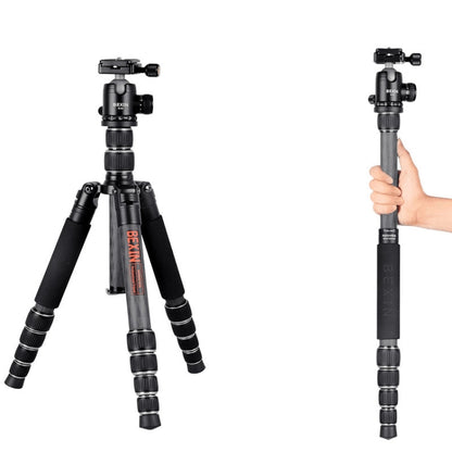 BEXIN BX285C K36 Portable Carbon Fiber Tripod for Dslr Digital DV Camcorder - free shipping - PMC Jewellery - Order now!