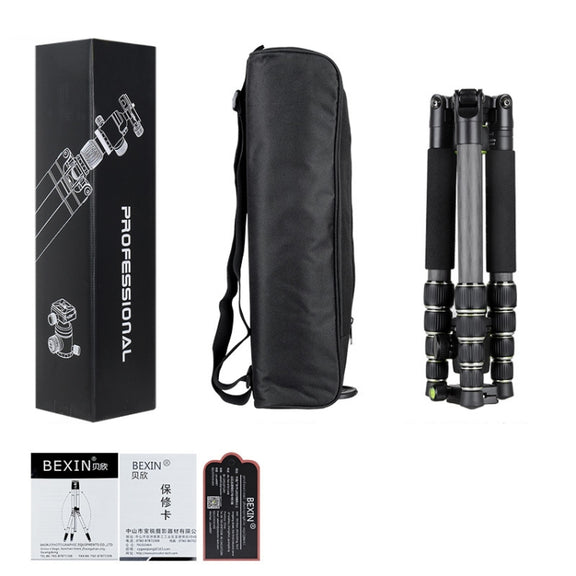 BEXIN BX285C K36 Portable Carbon Fiber Tripod for Dslr Digital DV Camcorder