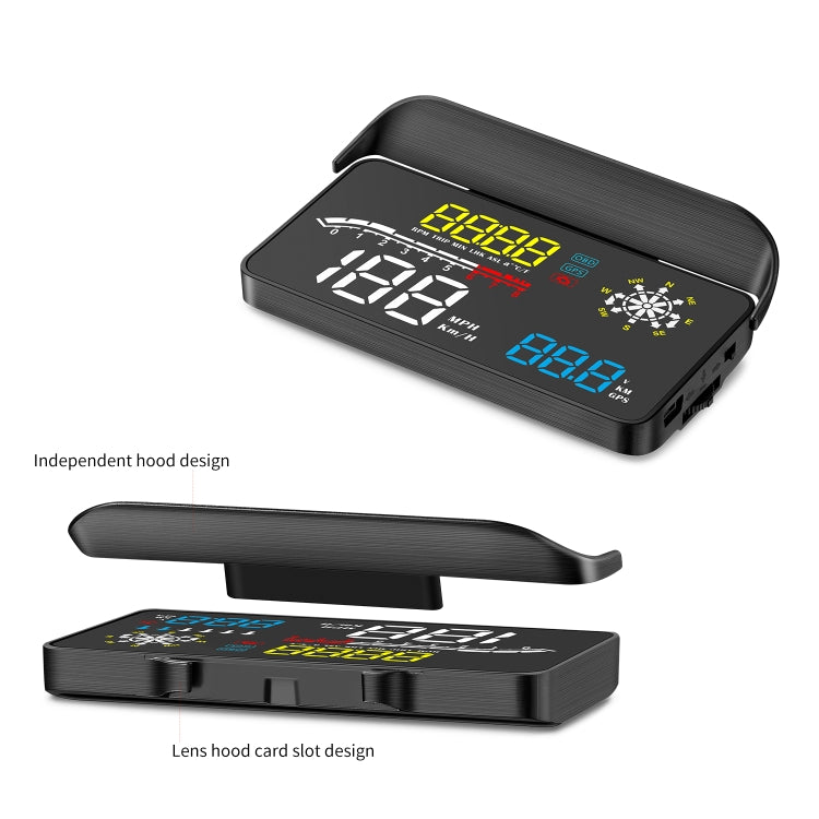 D1 Car OBD2 HUD Head-up Display GPS Speed Meter Speed / Voltage / Water Temperature Speed Alarm - Head Up Display System by PMC TechLife | Online Shopping South Africa | PMC TechLife | Buy Now Pay Later Mobicred