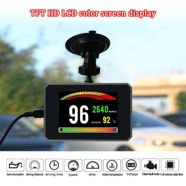 P16 Car HUD Head-up Display OBD2 Fault Code Elimination - Head Up Display System by PMC TechLife | Online Shopping South Africa | PMC TechLife | Buy Now Pay Later Mobicred