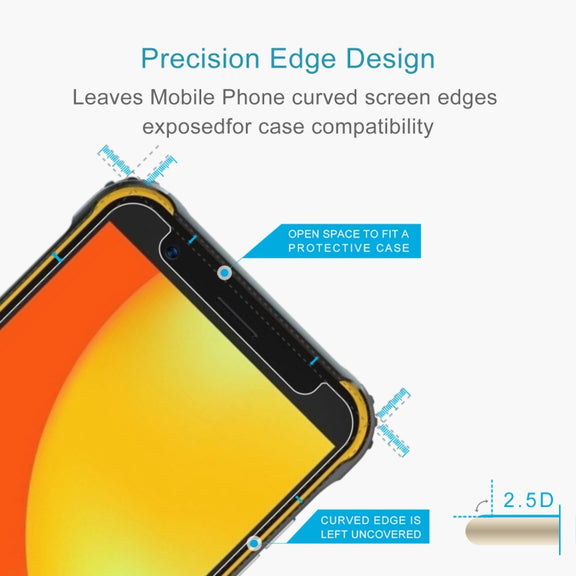 For Blackview BV4900 / BV4900 Pro / BV4900s 50 PCS 0.26mm 9H 2.5D Tempered Glass Film