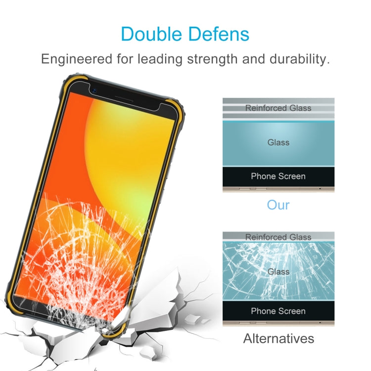 For Blackview BV4900 / BV4900 Pro / BV4900s 50 PCS 0.26mm 9H 2.5D Tempered Glass Film