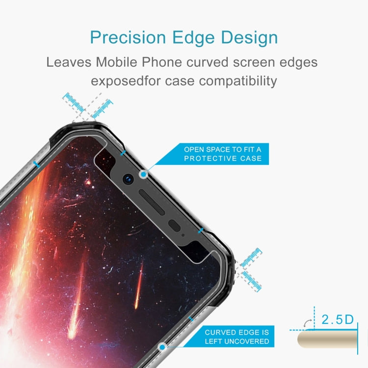 For Blackview BV9600 50 PCS 0.26mm 9H 2.5D Tempered Glass Film