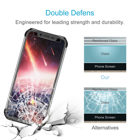 For Blackview BV9600 50 PCS 0.26mm 9H 2.5D Tempered Glass Film