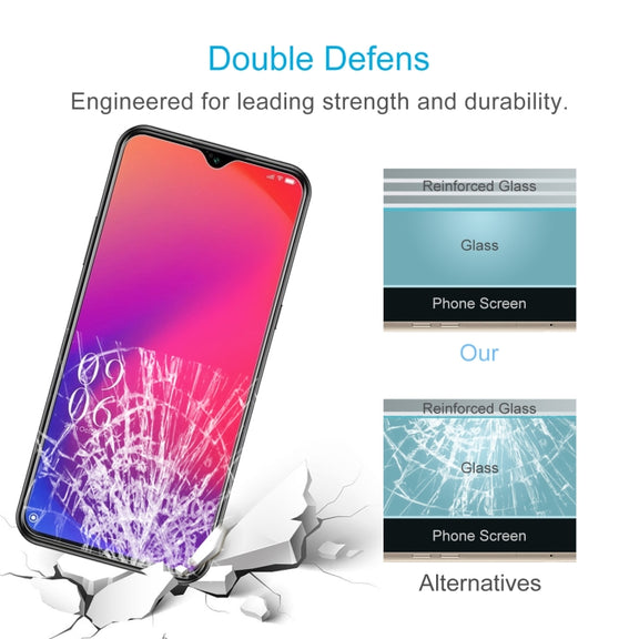 For Doogee X95 / X95 Pro  50 PCS 0.26mm 9H 2.5D Tempered Glass Film