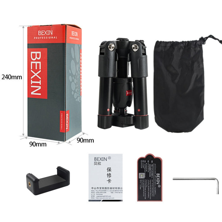 BEXIN MS03 Portable Aluminum Mini Travel Tripods for DSLR Camera Smart Mobile Phone - free shipping - PMC TechLife - Order now!