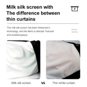 Folding Milk Silk Polyester Projector Film Curtain, Size:120 inch (4:3) Projection Area: 240 x 180cm