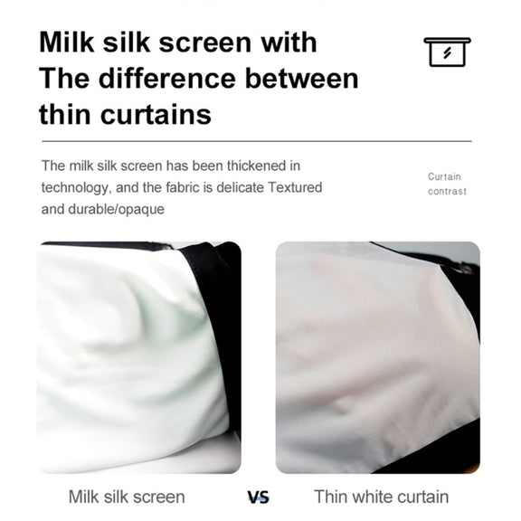 Folding Milk Silk Polyester Projector Film Curtain, Size:150 inch (16:9) Projection Area: 332 x 187cm