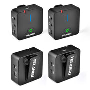 YELANGU MX5 2.4G Live Broadcast Interview Wireless Recording Camera Microphone, 1 Receiver to 1 Transmitter