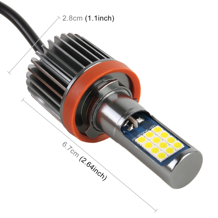 H11 2 PCS DC12-24V / 10.5W Car Fog Lights with 24LEDs SMD-3030 & Constant Current, Box Packaging(Gold Light) - free shipping - PMC TechLife - Order now!
