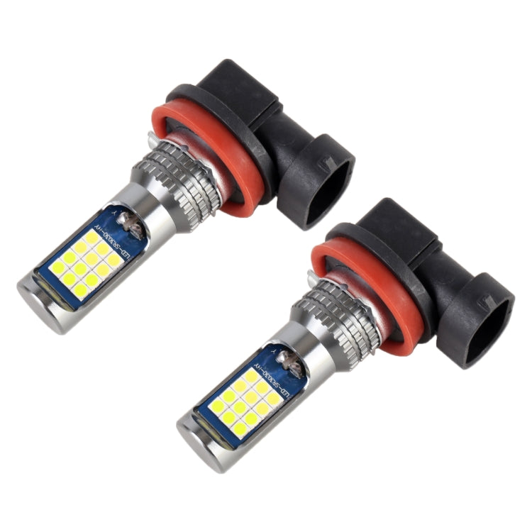 H11 / H8 2 PCS DC12-24V / 8.6W Car Double Colors Fog Lights with 24LEDs SMD-3030 & Constant Current, Bag Packaging(White Light + Lime Light) - Fog / Driving Lights by PMC TechLife | Online Shopping South Africa | PMC TechLife | Buy Now Pay Later Mobicred