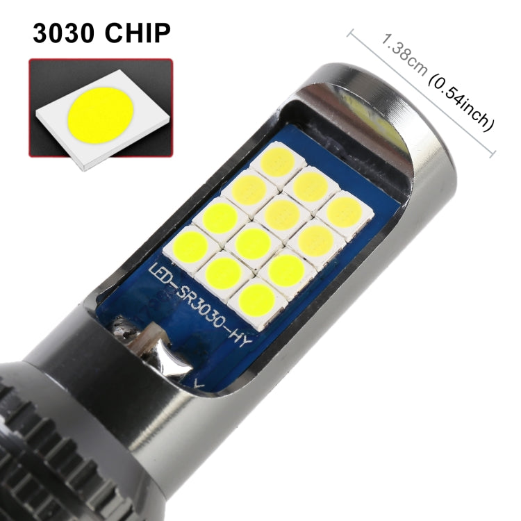 H11 / H8 2 PCS DC12-24V / 8.6W Car Double Colors Fog Lights with 24LEDs SMD-3030 & Constant Current, Bag Packaging(White Light + Lime Light) - Fog / Driving Lights by PMC TechLife | Online Shopping South Africa | PMC TechLife | Buy Now Pay Later Mobicred