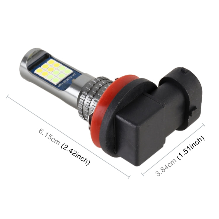 H11 / H8 2 PCS DC12-24V / 8.6W Car Double Colors Fog Lights with 24LEDs SMD-3030 & Constant Current, Bag Packaging(White Light + Ice Blue Light) - Fog / Driving Lights by PMC TechLife | Online Shopping South Africa | PMC TechLife | Buy Now Pay Later Mobicred