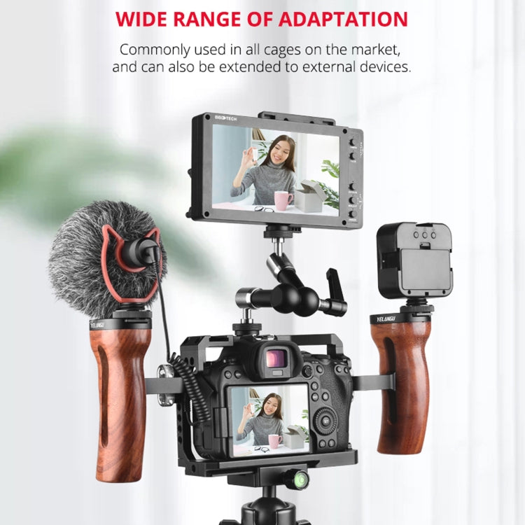 YELANGU A72 Universal Camera Wooden Handle