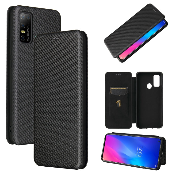 For DOOGEE N30 Carbon Fiber Texture Horizontal Flip TPU + PC + PU Leather Case with Card Slot(Black) - More Brand by PMC TechLife | Online Shopping South Africa | PMC TechLife | Buy Now Pay Later Mobicred
