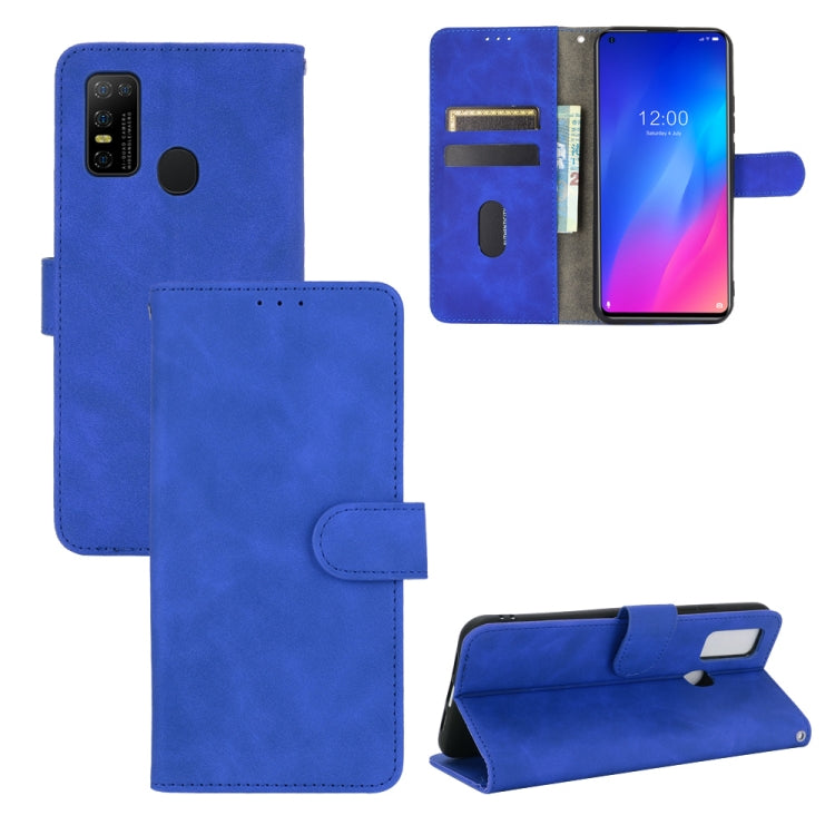 For DOOGEE N30 Solid Color Skin Feel Magnetic Buckle Horizontal Flip Calf Texture PU Leather Case with Holder & Card Slots & Wallet(Blue) - More Brand by PMC TechLife | Online Shopping South Africa | PMC TechLife | Buy Now Pay Later Mobicred