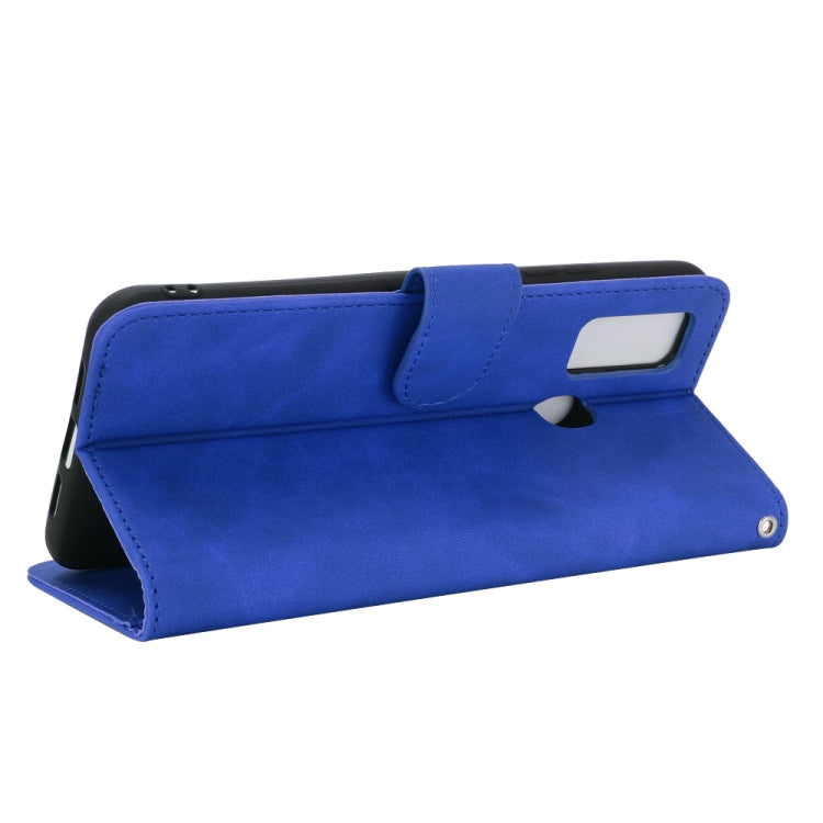 For DOOGEE N30 Solid Color Skin Feel Magnetic Buckle Horizontal Flip Calf Texture PU Leather Case with Holder & Card Slots & Wallet(Blue) - More Brand by PMC TechLife | Online Shopping South Africa | PMC TechLife | Buy Now Pay Later Mobicred