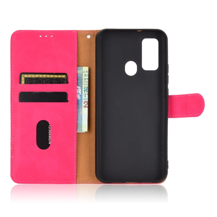 For DOOGEE N30 Solid Color Skin Feel Magnetic Buckle Horizontal Flip Calf Texture PU Leather Case with Holder & Card Slots & Wallet(Rose Red) - More Brand by PMC TechLife | Online Shopping South Africa | PMC TechLife | Buy Now Pay Later Mobicred
