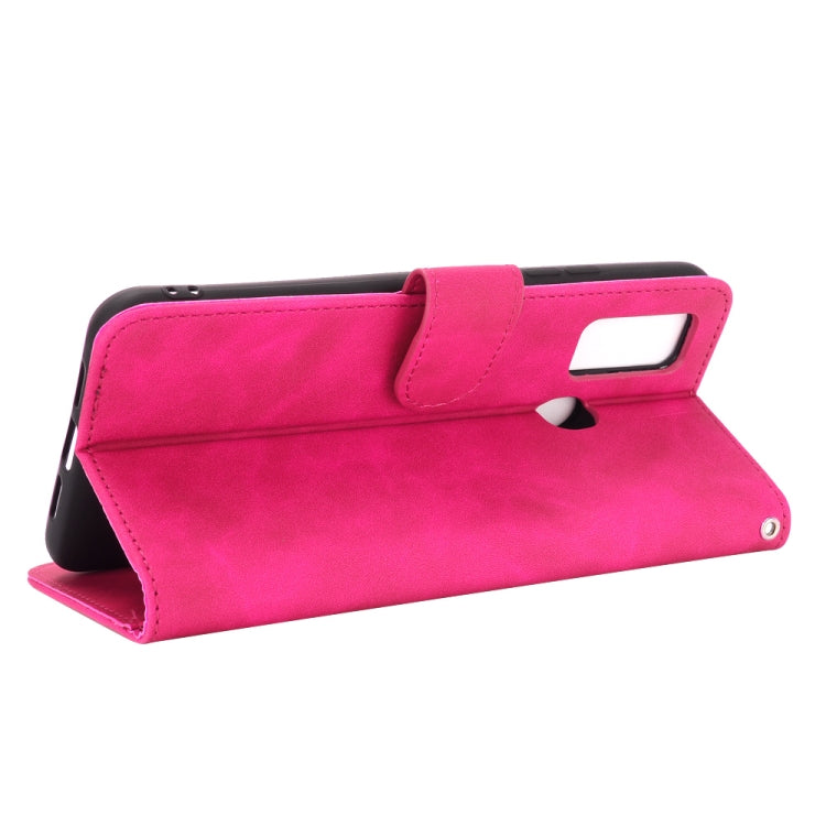 For DOOGEE N30 Solid Color Skin Feel Magnetic Buckle Horizontal Flip Calf Texture PU Leather Case with Holder & Card Slots & Wallet(Rose Red) - More Brand by PMC TechLife | Online Shopping South Africa | PMC TechLife | Buy Now Pay Later Mobicred