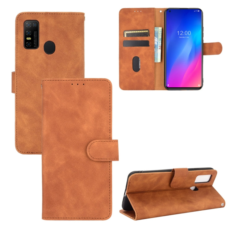 For DOOGEE N30 Solid Color Skin Feel Magnetic Buckle Horizontal Flip Calf Texture PU Leather Case with Holder & Card Slots & Wallet(Brown) - More Brand by PMC TechLife | Online Shopping South Africa | PMC TechLife | Buy Now Pay Later Mobicred