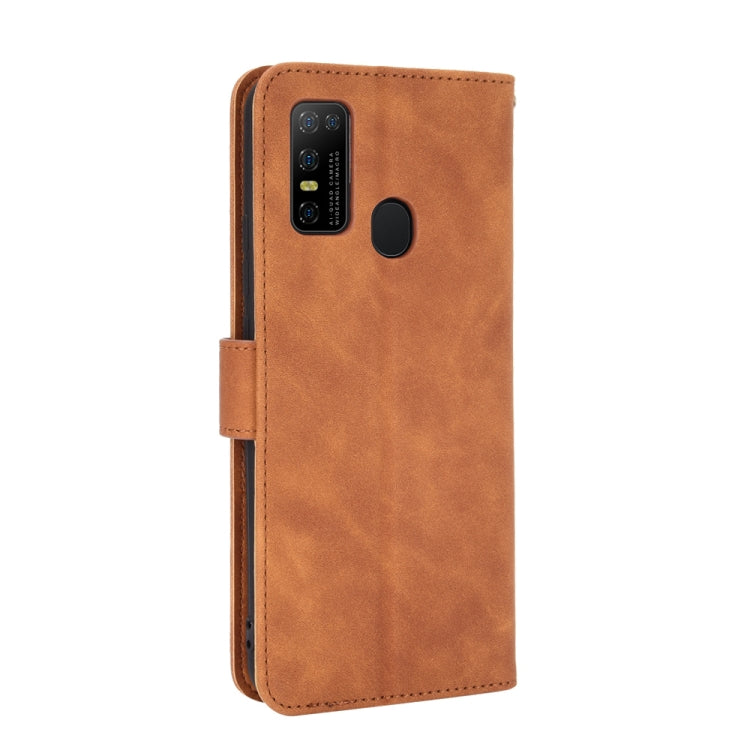 For DOOGEE N30 Solid Color Skin Feel Magnetic Buckle Horizontal Flip Calf Texture PU Leather Case with Holder & Card Slots & Wallet(Brown) - More Brand by PMC TechLife | Online Shopping South Africa | PMC TechLife | Buy Now Pay Later Mobicred