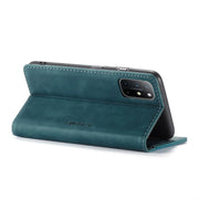 For OnePlus 8T CaseMe-013 Multifunctional Retro Frosted Horizontal Flip Leather Case with Card Slot & Holder & Wallet(Blue)