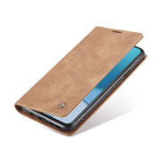 For OnePlus 8T CaseMe-013 Multifunctional Retro Frosted Horizontal Flip Leather Case with Card Slot & Holder & Wallet(Brown)
