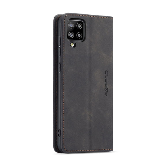 For Samsung Galaxy A42 5G CaseMe-013 Multifunctional Retro Frosted Horizontal Flip Leather Case with Card Slot & Holder & Wallet(Black)