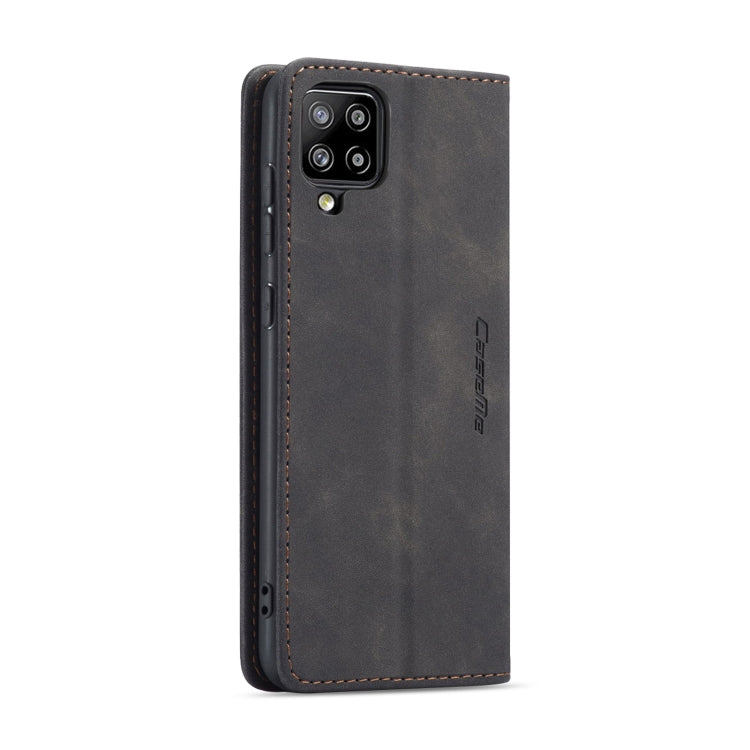 For Samsung Galaxy A42 5G CaseMe-013 Multifunctional Retro Frosted Horizontal Flip Leather Case with Card Slot & Holder & Wallet(Black)