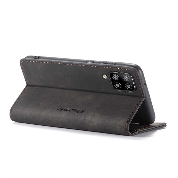 For Samsung Galaxy A42 5G CaseMe-013 Multifunctional Retro Frosted Horizontal Flip Leather Case with Card Slot & Holder & Wallet(Black)