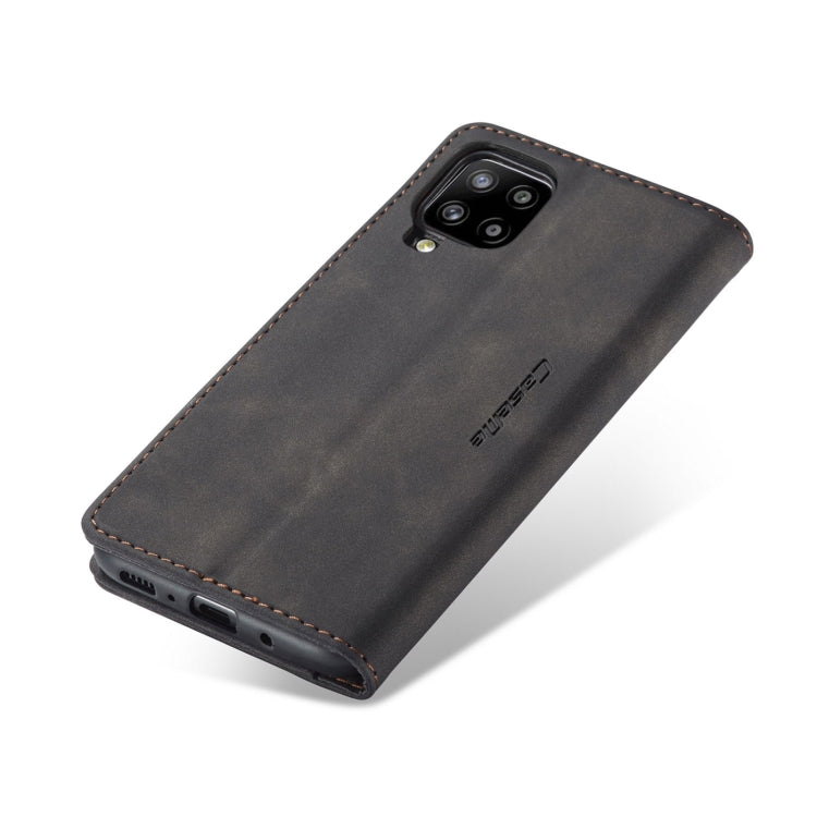 For Samsung Galaxy A42 5G CaseMe-013 Multifunctional Retro Frosted Horizontal Flip Leather Case with Card Slot & Holder & Wallet(Black)
