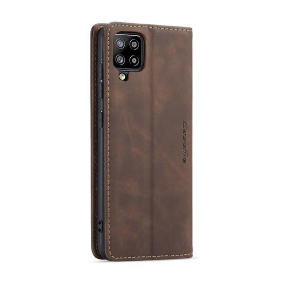 For Samsung Galaxy A42 5G CaseMe-013 Multifunctional Retro Frosted Horizontal Flip Leather Case with Card Slot & Holder & Wallet(Coffee)