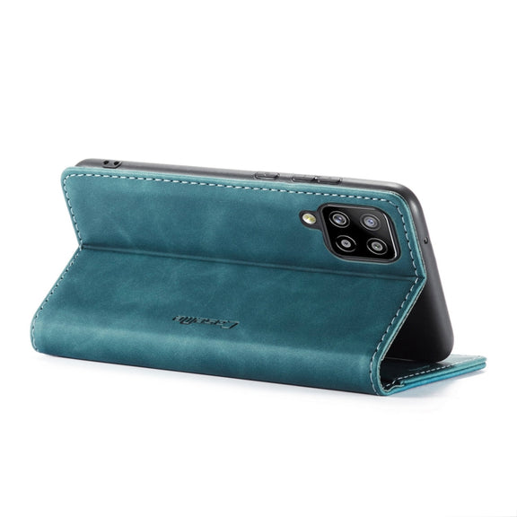 For Samsung Galaxy A42 5G CaseMe-013 Multifunctional Retro Frosted Horizontal Flip Leather Case with Card Slot & Holder & Wallet(Blue)
