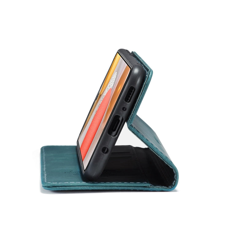 For Samsung Galaxy A42 5G CaseMe-013 Multifunctional Retro Frosted Horizontal Flip Leather Case with Card Slot & Holder & Wallet(Blue)