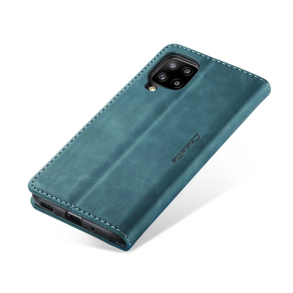 For Samsung Galaxy A42 5G CaseMe-013 Multifunctional Retro Frosted Horizontal Flip Leather Case with Card Slot & Holder & Wallet(Blue)
